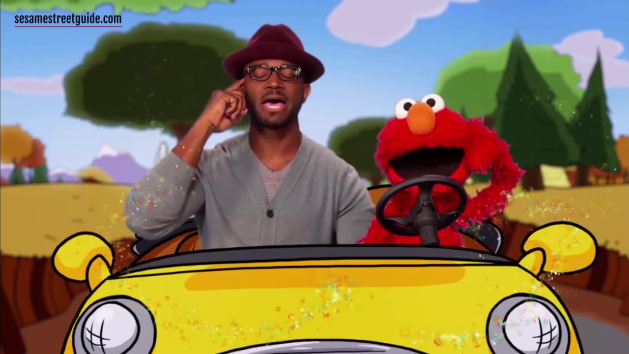Elmo and Taye Diggs, Let's Go Driving Sesame Street Episode 4502