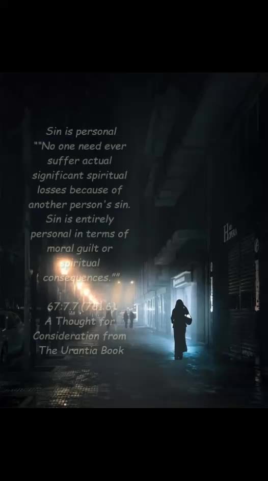 Sin is personal