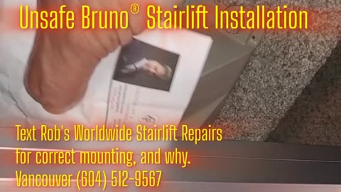 This Bruno ® Stairlift Could FAIL Under Load – Here’s Why