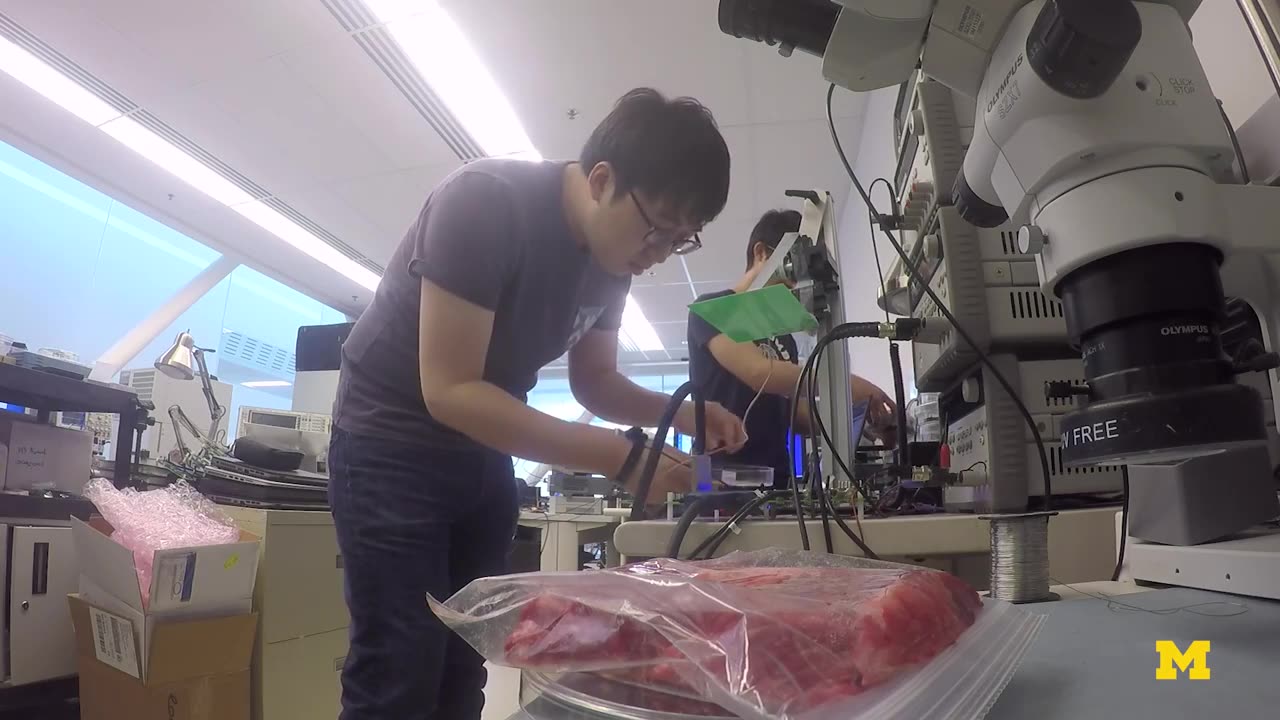 2016 Injectable Computers Michigan Engineering With a radio specifically designed to communicate through tissue, Professors David Blaauw