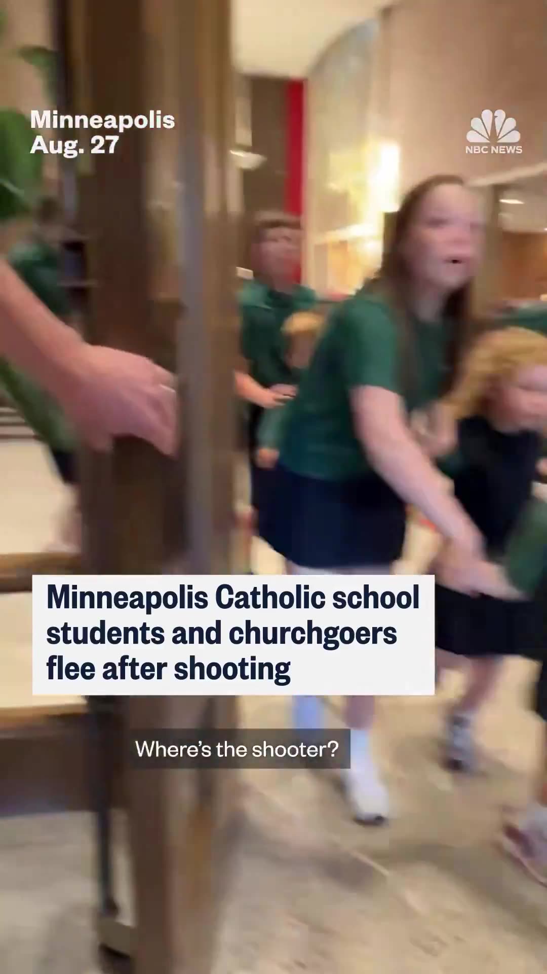 Children at Annunciation Catholic Church helped the younge, footage