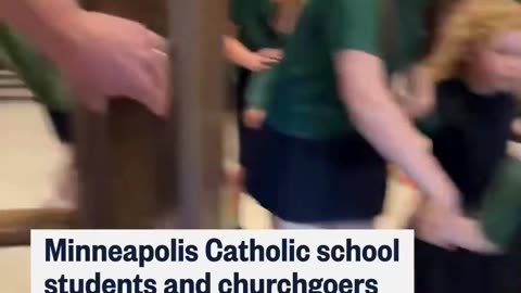 Children at Annunciation Catholic Church helped the younge, footage