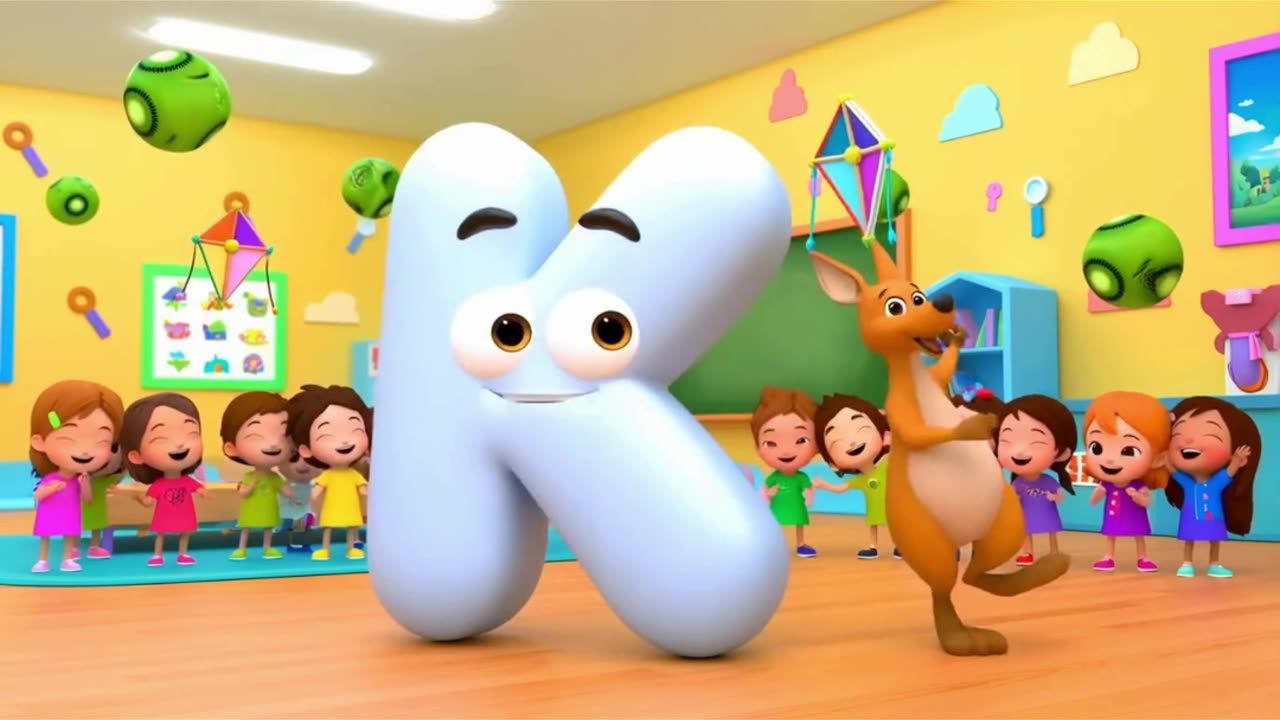 “K & L Alphabet Song | Kangaroo & Lion Fun Learning for Kids 🦘🦁 | Toddler Creative Hub”