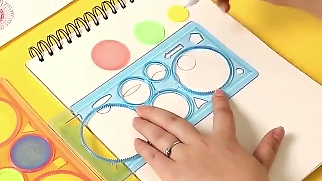 Geometry Spirograph Drawing Rulers Stencils Set Creative Art Crafts