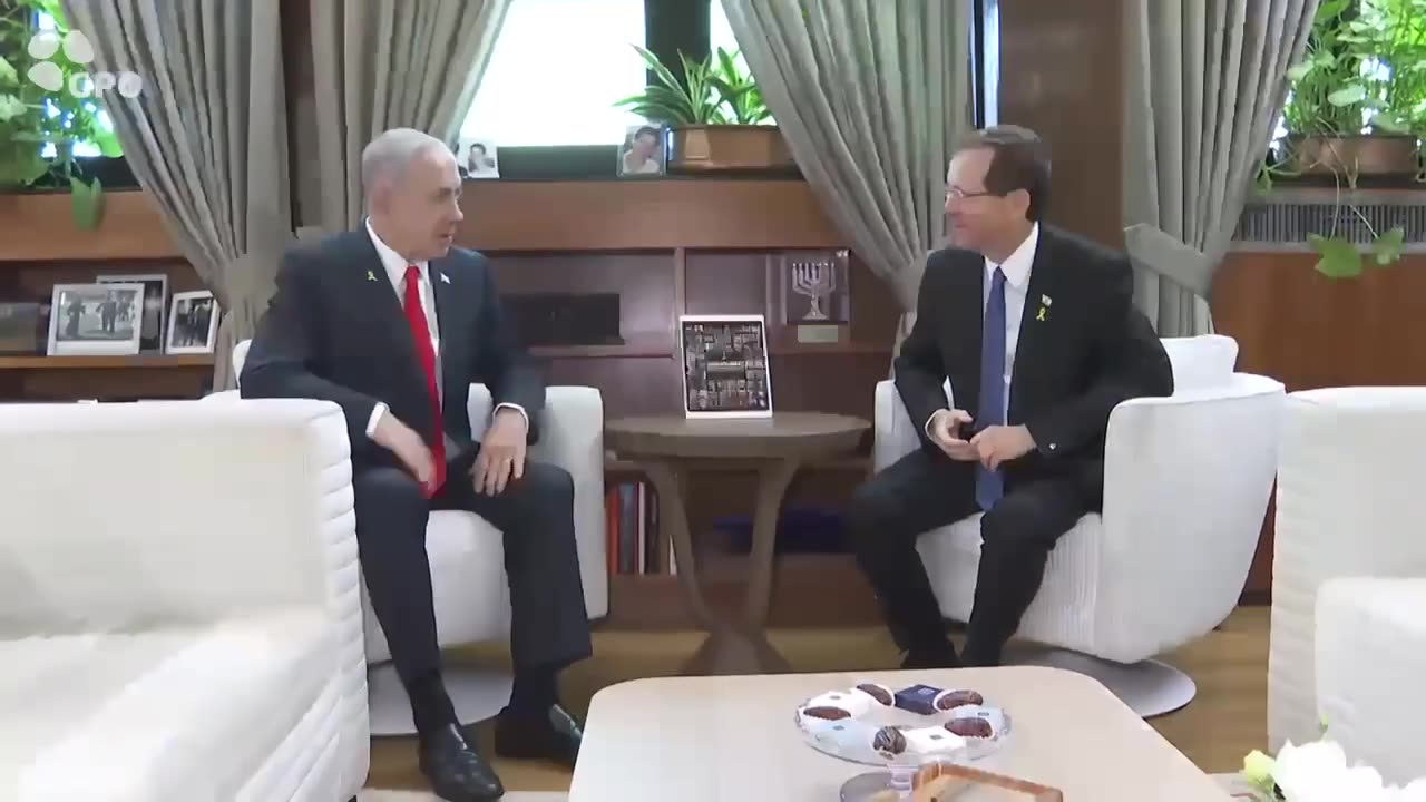 The President of Israel met with Netanyahu before his departure to Washington