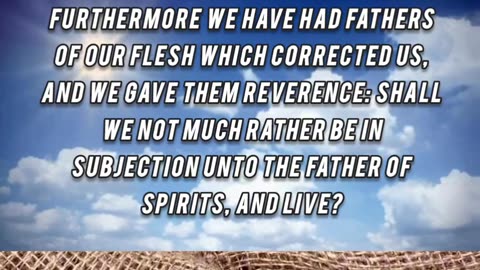 Bible Hebrews 12:5 speaketh unto you as unto children