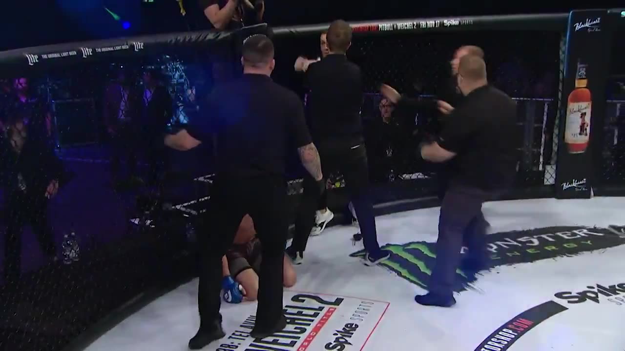 Conor McGregor jumps cage to celebrate with teammate Charlie Ward
