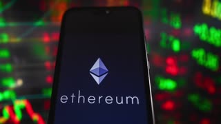 Ether erases gains after hitting a fresh record over the weekend