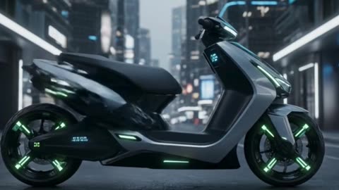 Photo-real futuristic scooter The Quantum Transit | Futuristic Vehicle Shorts | #usa #UK #shorts #uk