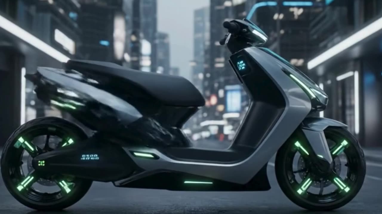 Photo-real futuristic scooter The Quantum Transit | Futuristic Vehicle Shorts | #usa #UK #shorts #uk