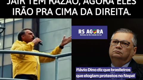 O Jair sempre teve razão: os ditadores agora irão perseguir o povo assim disse o Ditador Flávio dino o (bolota)