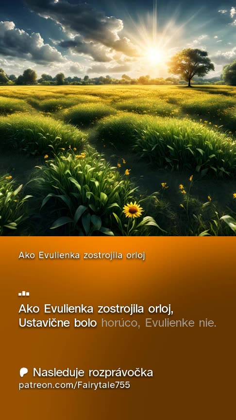 Ako Evulienka zostrojila orloj