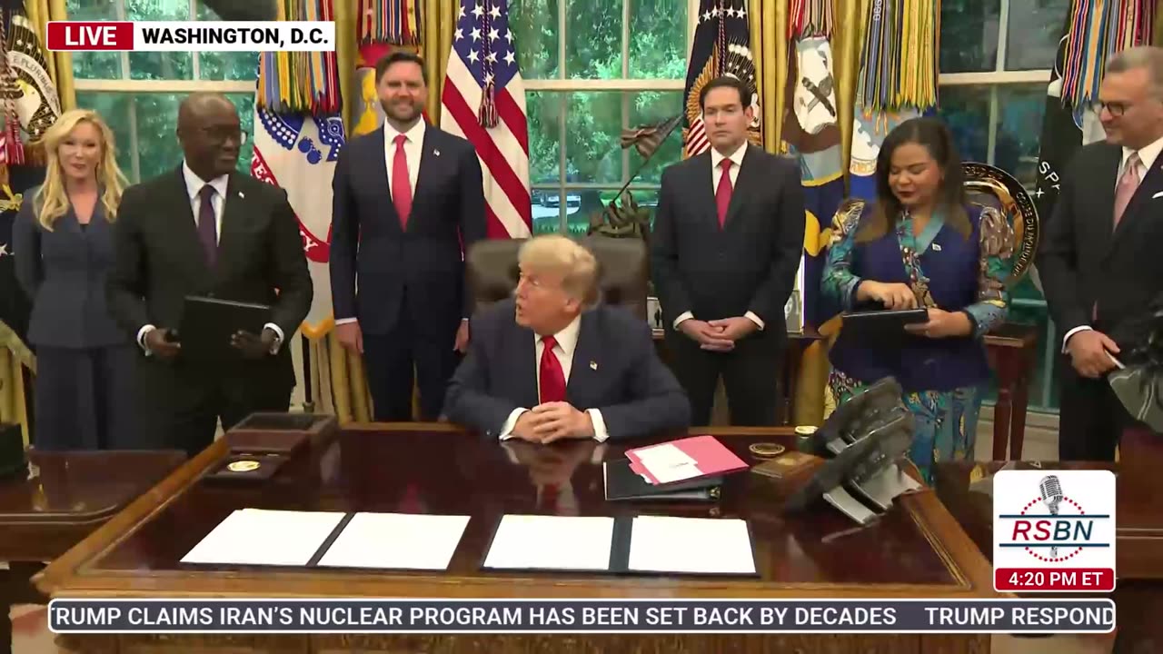 WATCH: President Trump Meets With Rwanda and Congo Officials - 6/27/25