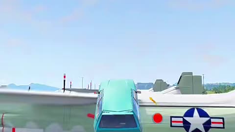 "Insane Car vs Plane Stunt Challenge 🚘✈️"