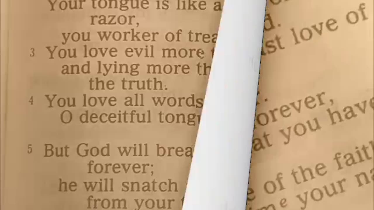 Psalms 52 judgement on the deceitful 🧿