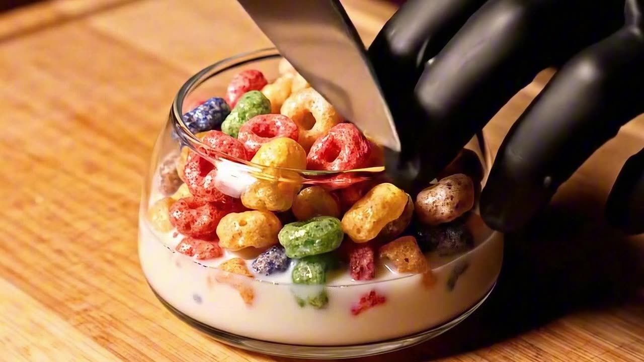 Glass Breakfast Cutting ASMR 🥞 #oddlysatisfying #asmr #satisfying #aiasmr #asmrai
