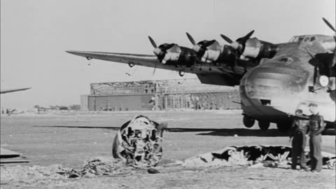 Messerschmitt Me 323 Gigant transports ferrying equipment in the Mediterranean Theater circa 1943