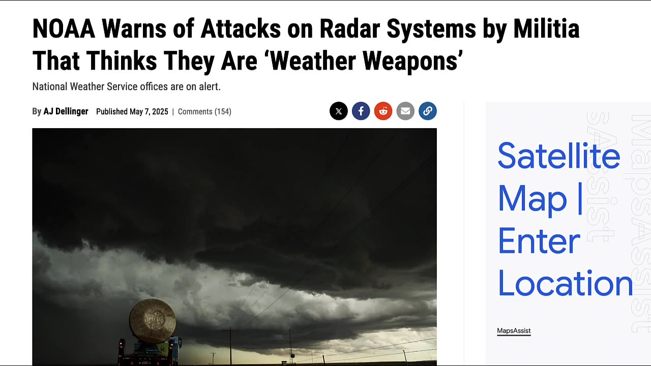 ANTI GOVERNMENT MILITIA TARGETING WEATHER TOWERS INFLUENCED BY MISINFORMATION ONLINE