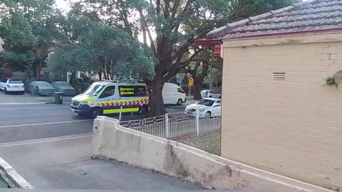 Thoughts on ambulance at nearby house in context of so much strangeness