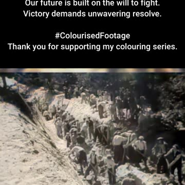 Defending the Homeland Youth in Trenches 1944 #ColourisedHistory