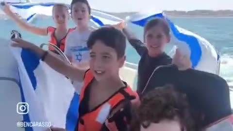 Zionist kikelets hunting Greta Thunberg on a boat. Welcome to 2025 clown world