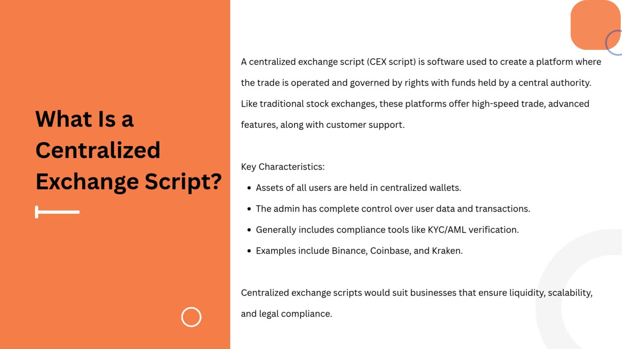 Difference Between Centralized and Decentralized Exchange Script: A Short Note
