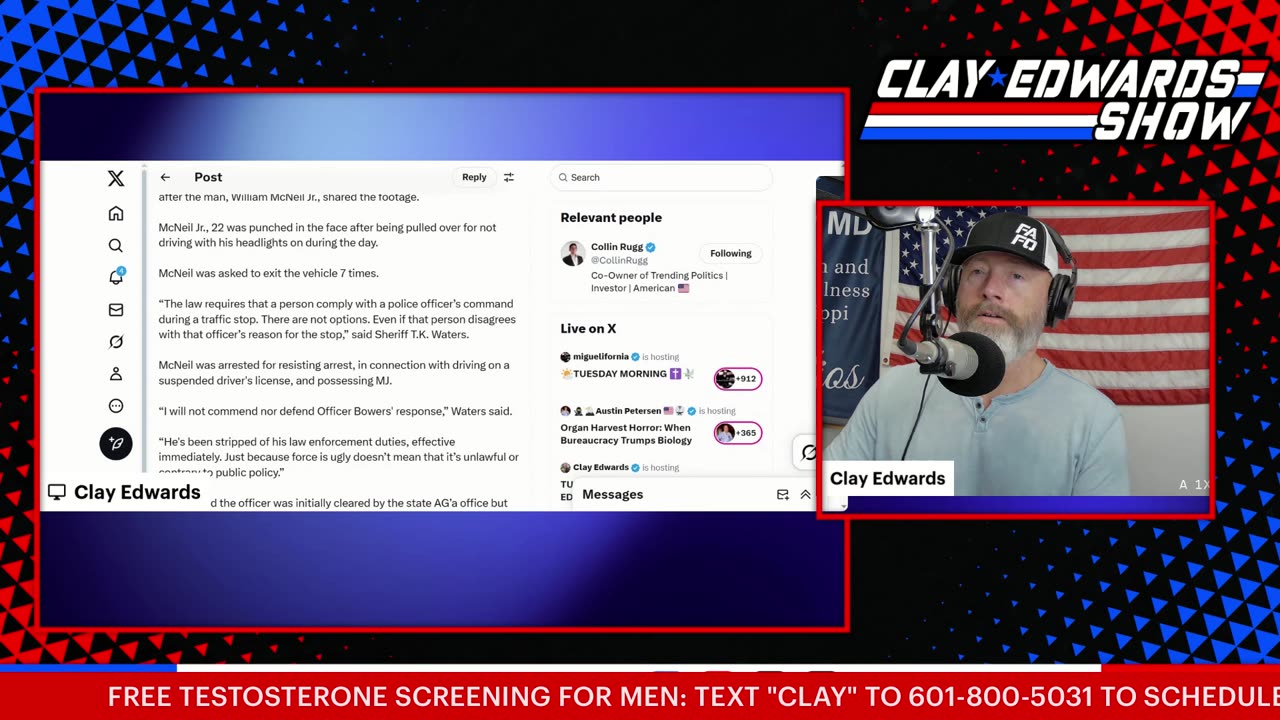 TUESDAY LIVE W/ CLAY EDWARDS