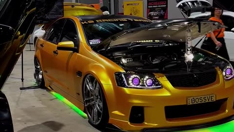 Holden Commodore SS-V VE - Custom LED Car Bonnet / Hood Holder Prop video showcase! 🚗🔧🔆