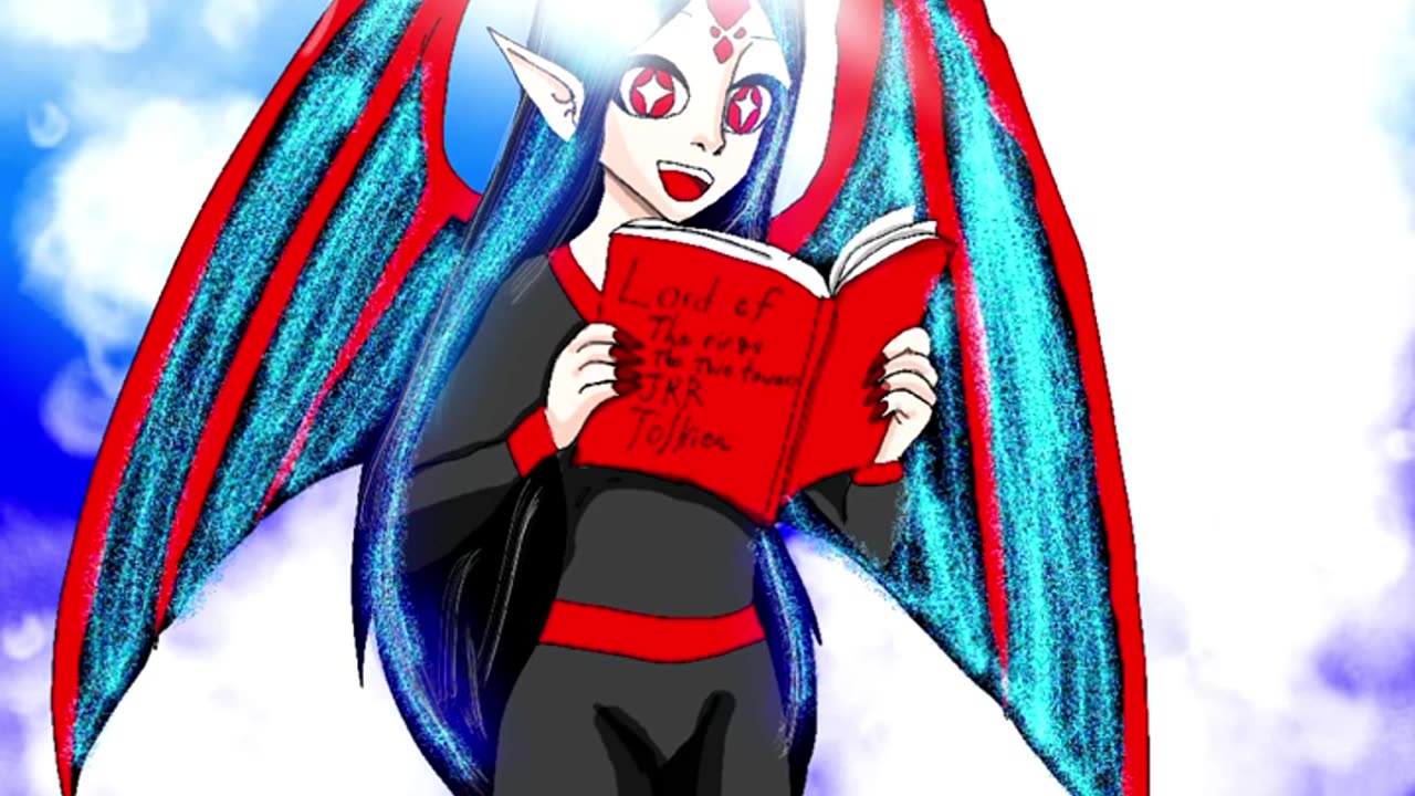 Oc speedpaint reading a book