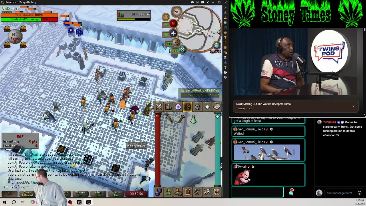 Burg's Lounge.. Runescape n' Chill 8-26 #Live #Cannabis #420 #OSRS