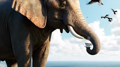 The Elephant Who Learned to Fly 🐘😂 A Calm Tourist Above the Forest