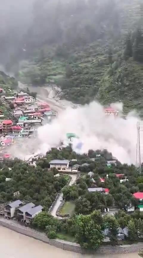Flash floods hit Uttarkashi in India, several villagers washed away
