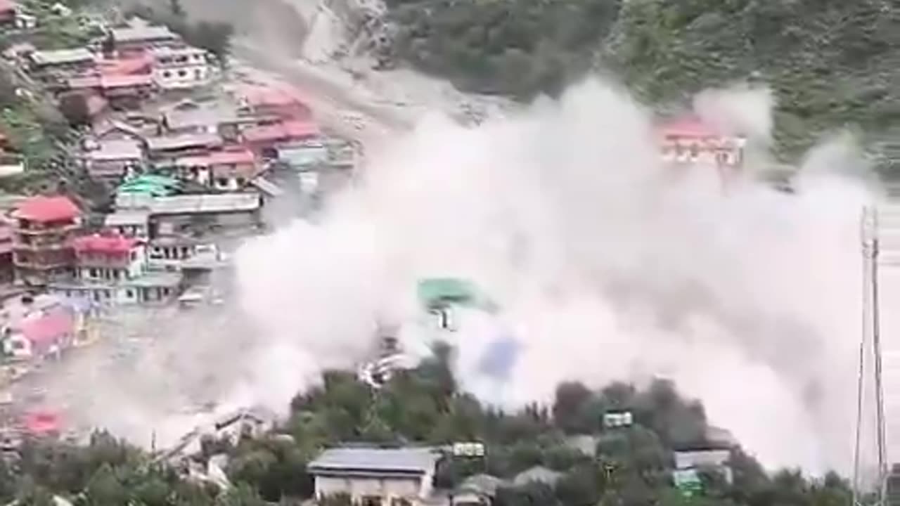 Flash floods hit Uttarkashi in India, several villagers washed away
