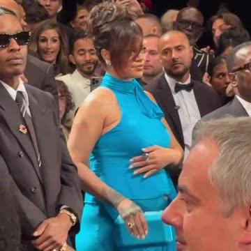 #Rihanna and #AsapRocky in #France tonight😍💙🇫🇷 #Badgalriri