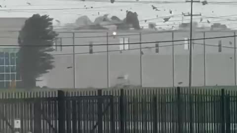 Debris in air as tornado moves through Jackson, TN