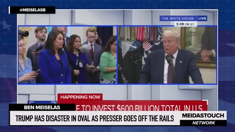Trump has DISASTER IN OVAL as Presser goes OFF THE RAILS