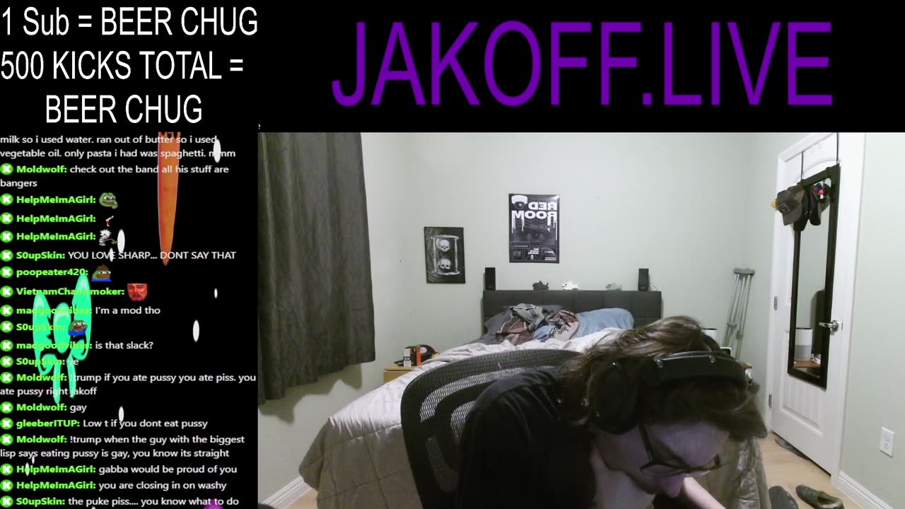 Jakoff drinking the cool aid