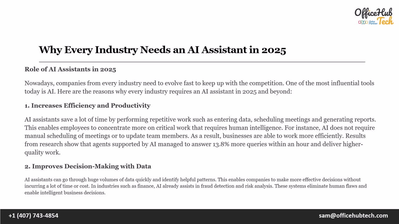 Why Every Industry Needs an AI Assistant in 2025