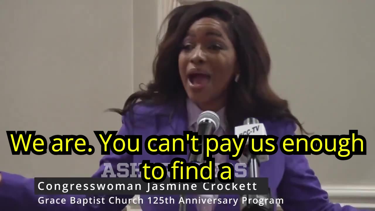 Rep. Jasmine Crockett - United States needs illegal immigrants because "we done pickin cotton."