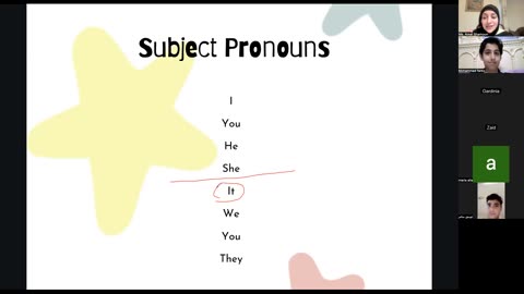 Pronouns (Subject , Object) Class (4)