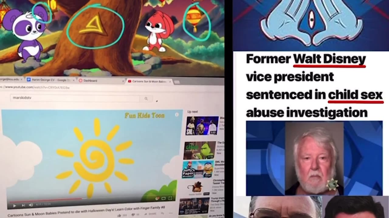 Satanic Pedophilia Death Cult is STRONG & WANTs OUR CHILDREN👼🏻. PedoEmpire Symbols🍥EVERYWHERE Even DISNEY🌀