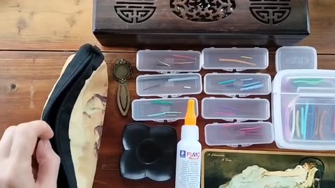 Polymer Clay Bookmarks Making-Water Lilies