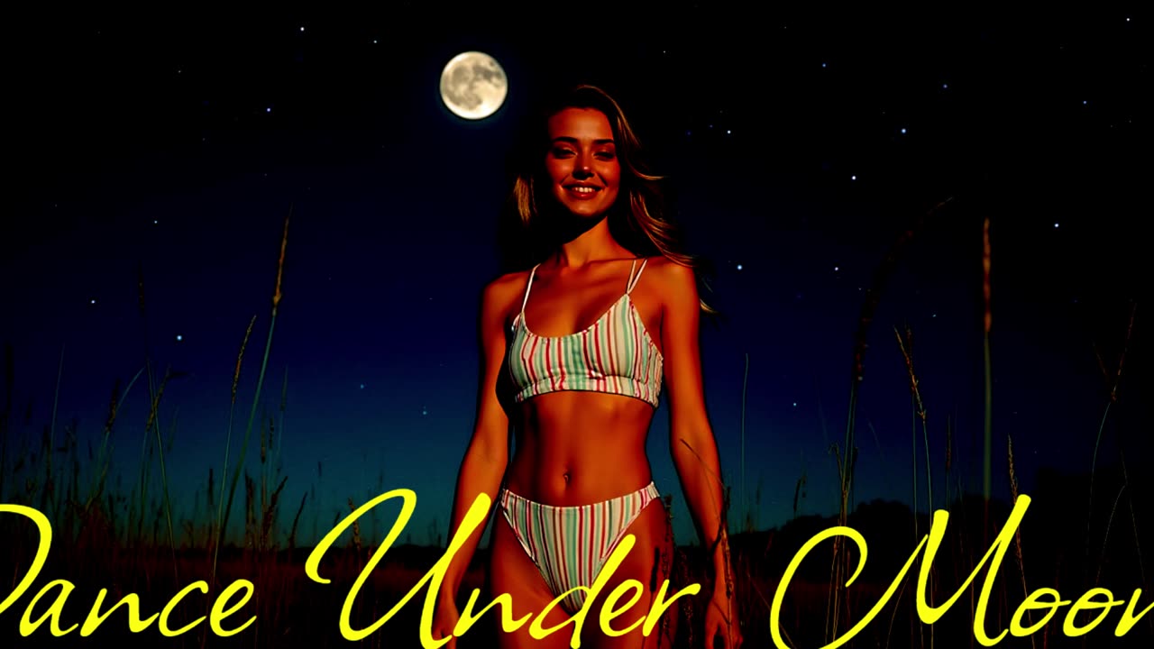 Electronic Music. Song Dance Under the Moon.