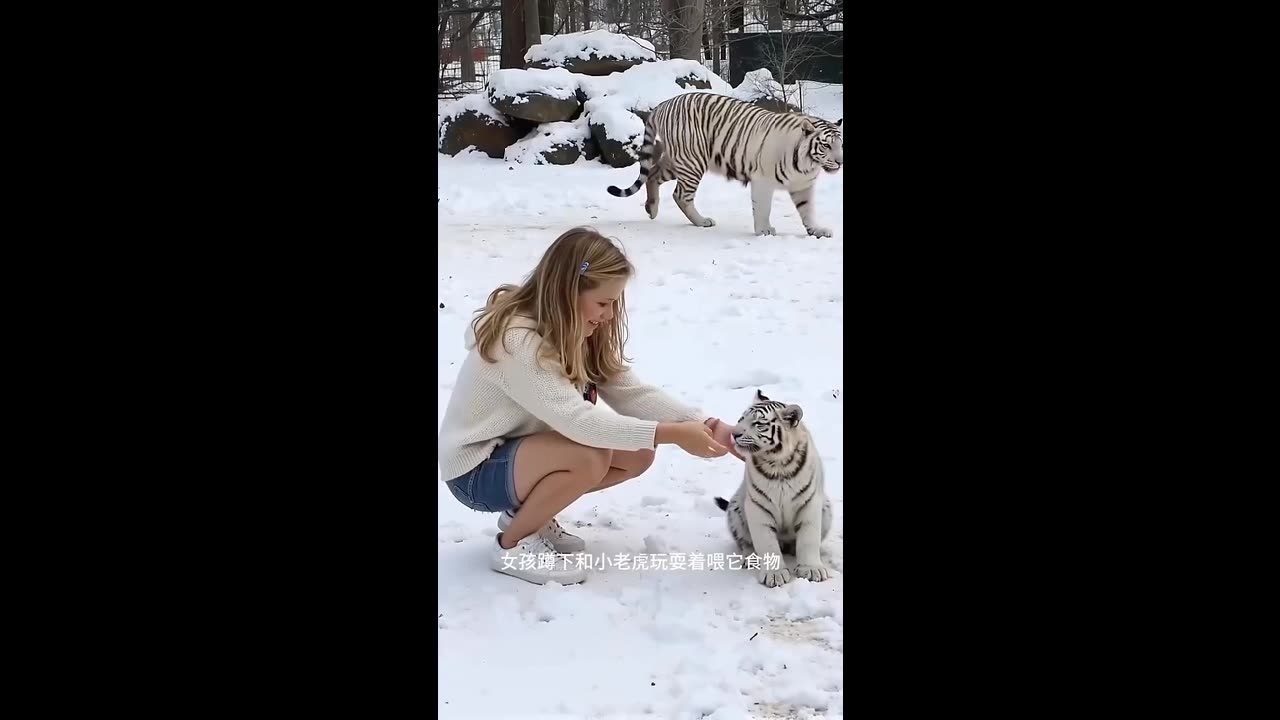 The tiger and the little girl