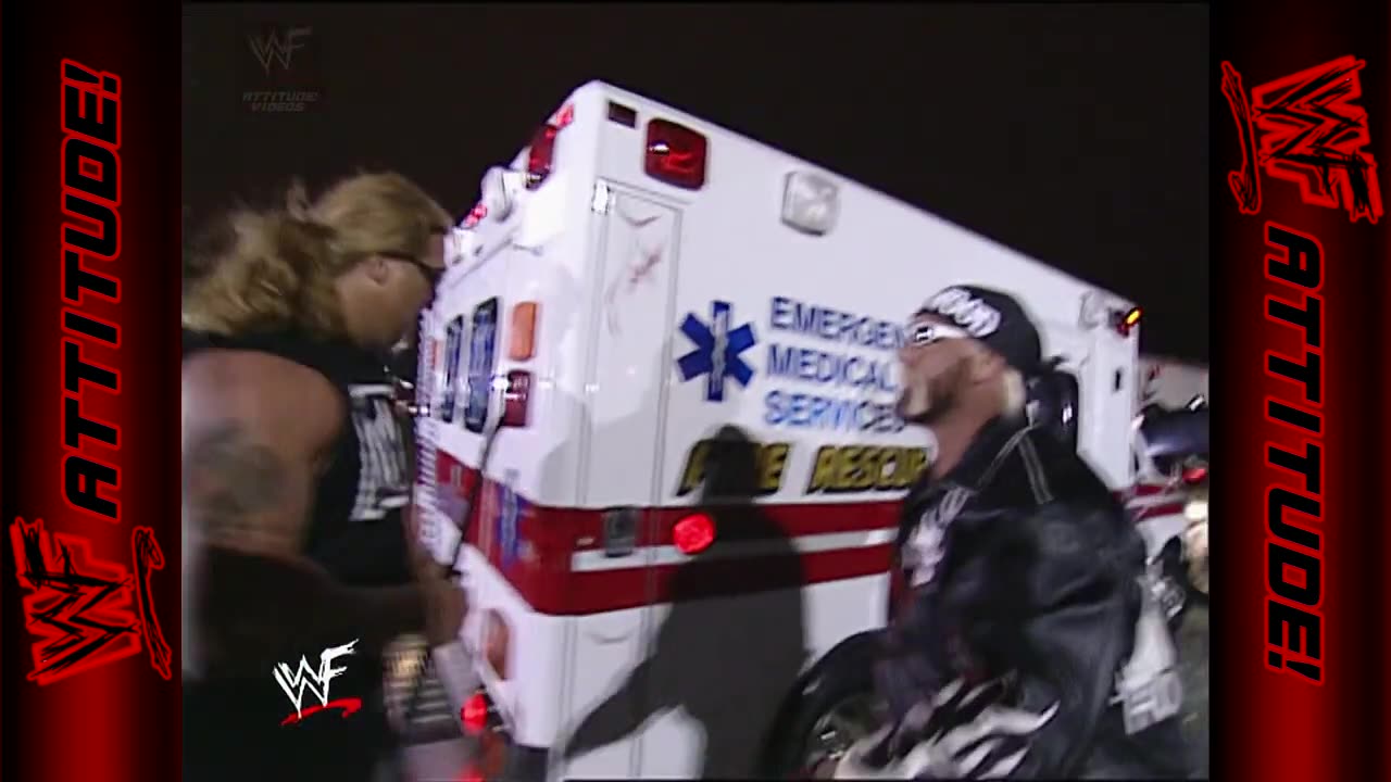 The NWO attacks The Rock in the ambulance | WWF RAW (2002)