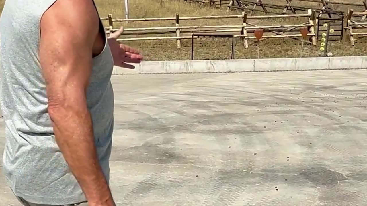 Tim demonstrates the power of the .45 Win Mag in our latest deep dive video