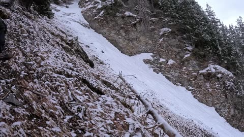 Solo Winter Hot Tent Camping in Snowfall - ASMR