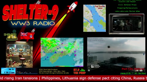 LIVE 24/7 Music/Wx/Prepping/WW3-News