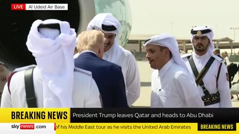 Trump boards Air Force One as heads to Abu Dhabi
