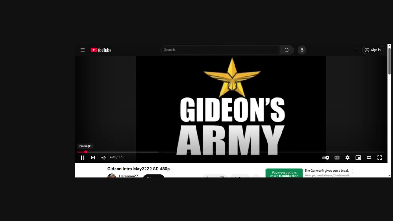 GIDEONS ARMY WED 7/15/25 @ 10 AM EST